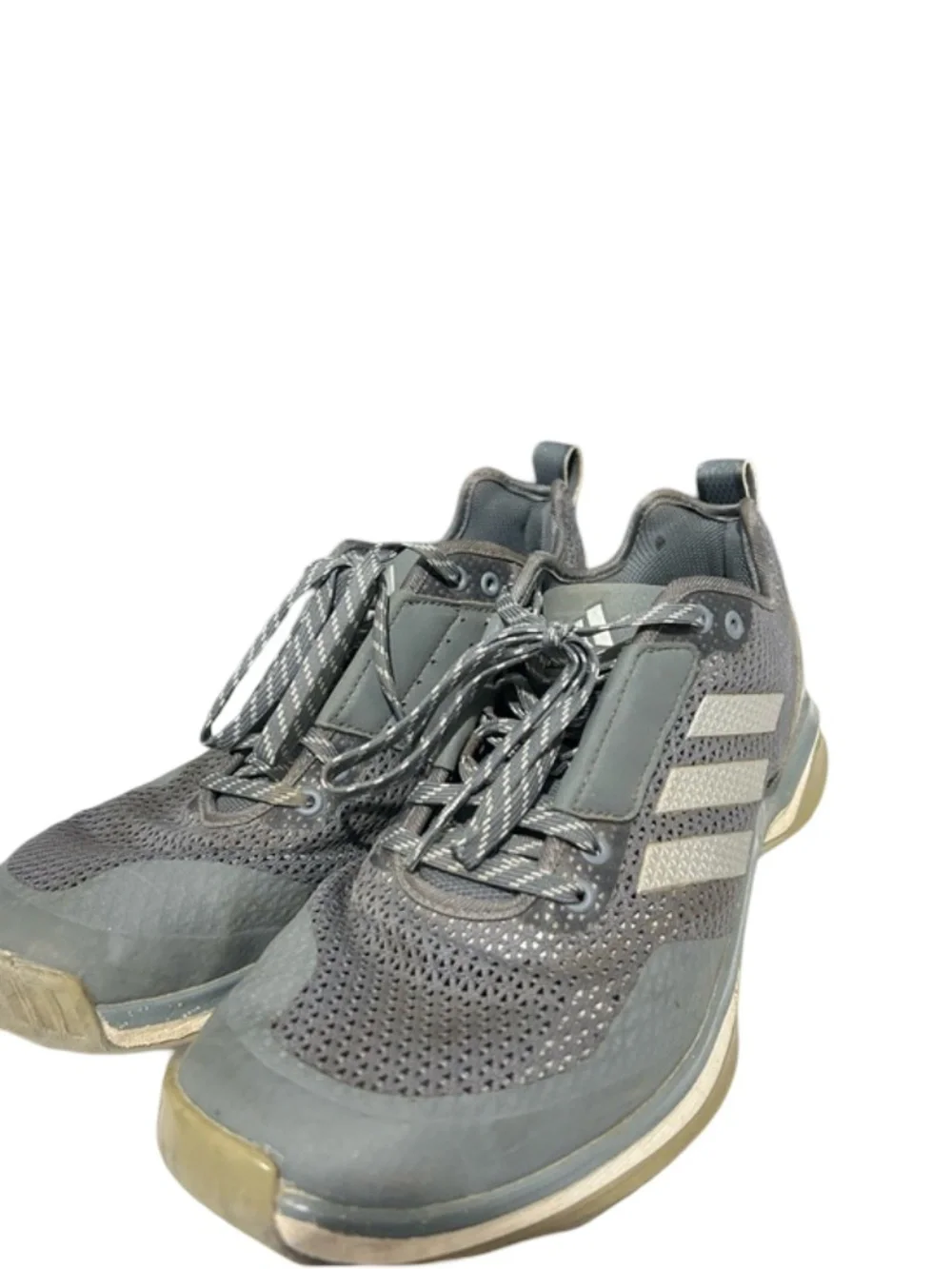 Adidas 9.5 Gray Mens Running Shoes